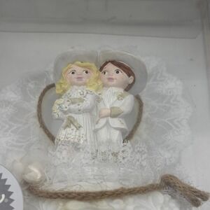 WILTON WESTERN ELEGANT COWGIRL BRIDE COWBOY GROOM WEDDING CAKE TOPPER-1995-R VNG